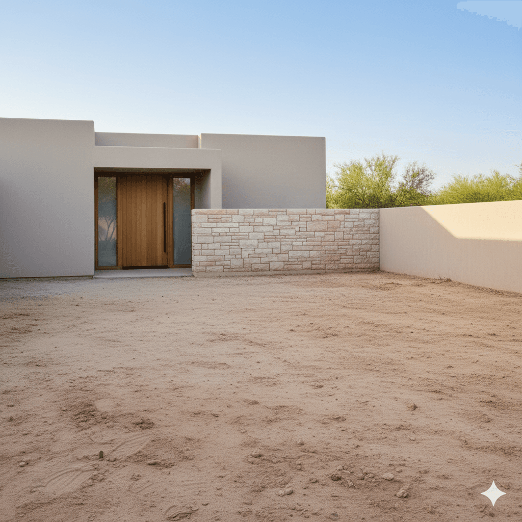 Patio space before redesign