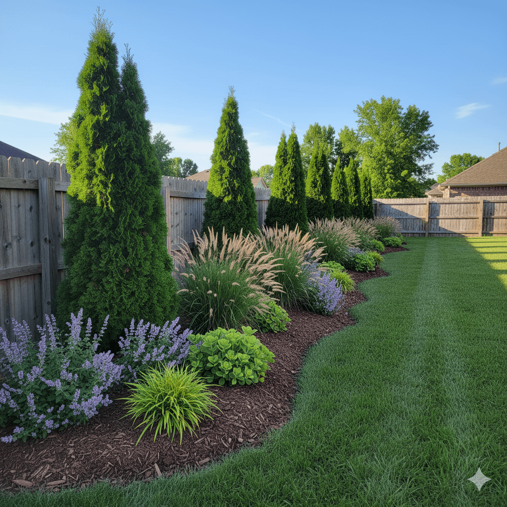 Garden after professional landscaping