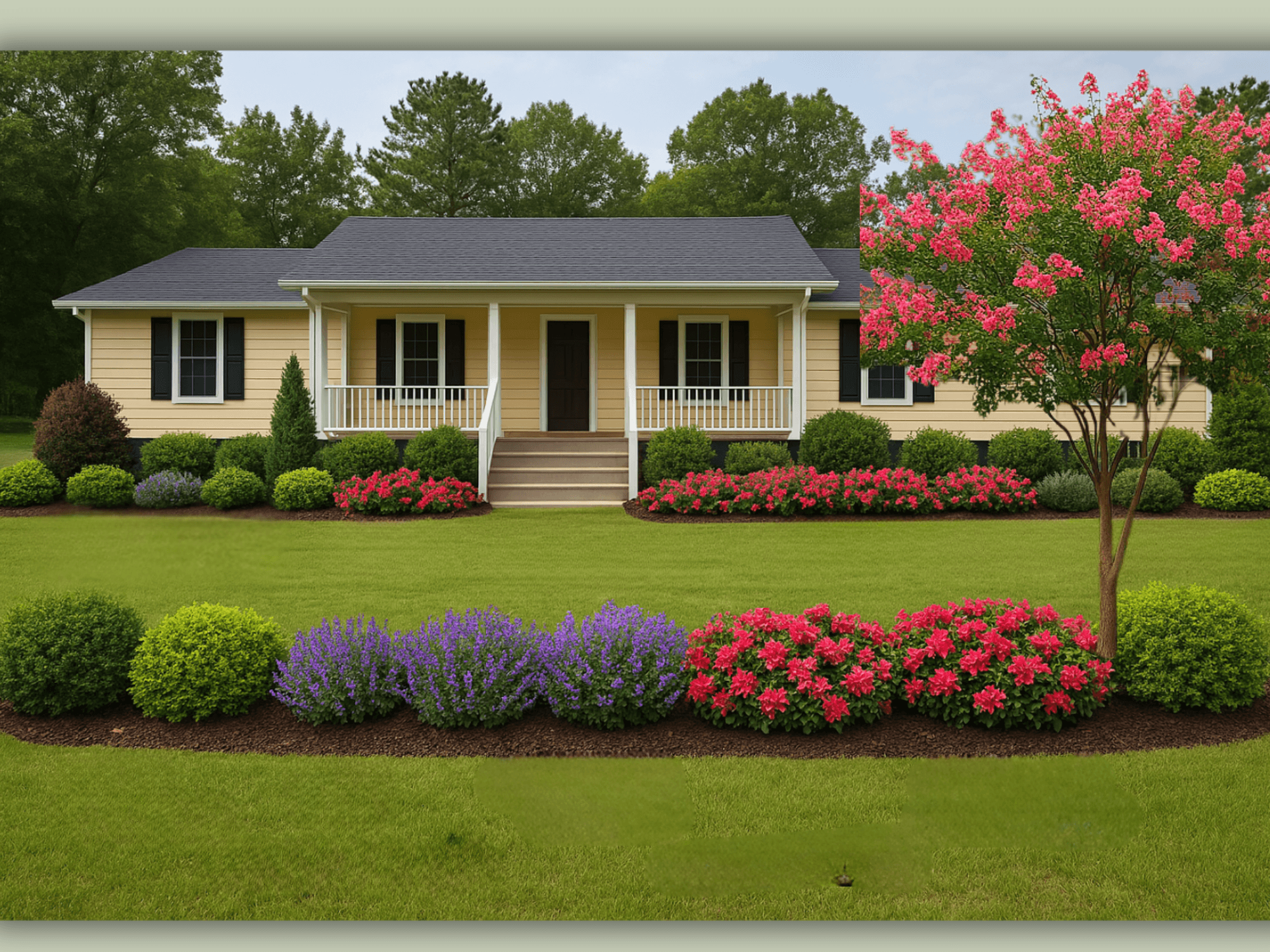 Front Yard Landscaping Design Plan | Curb Appeal - After transformation