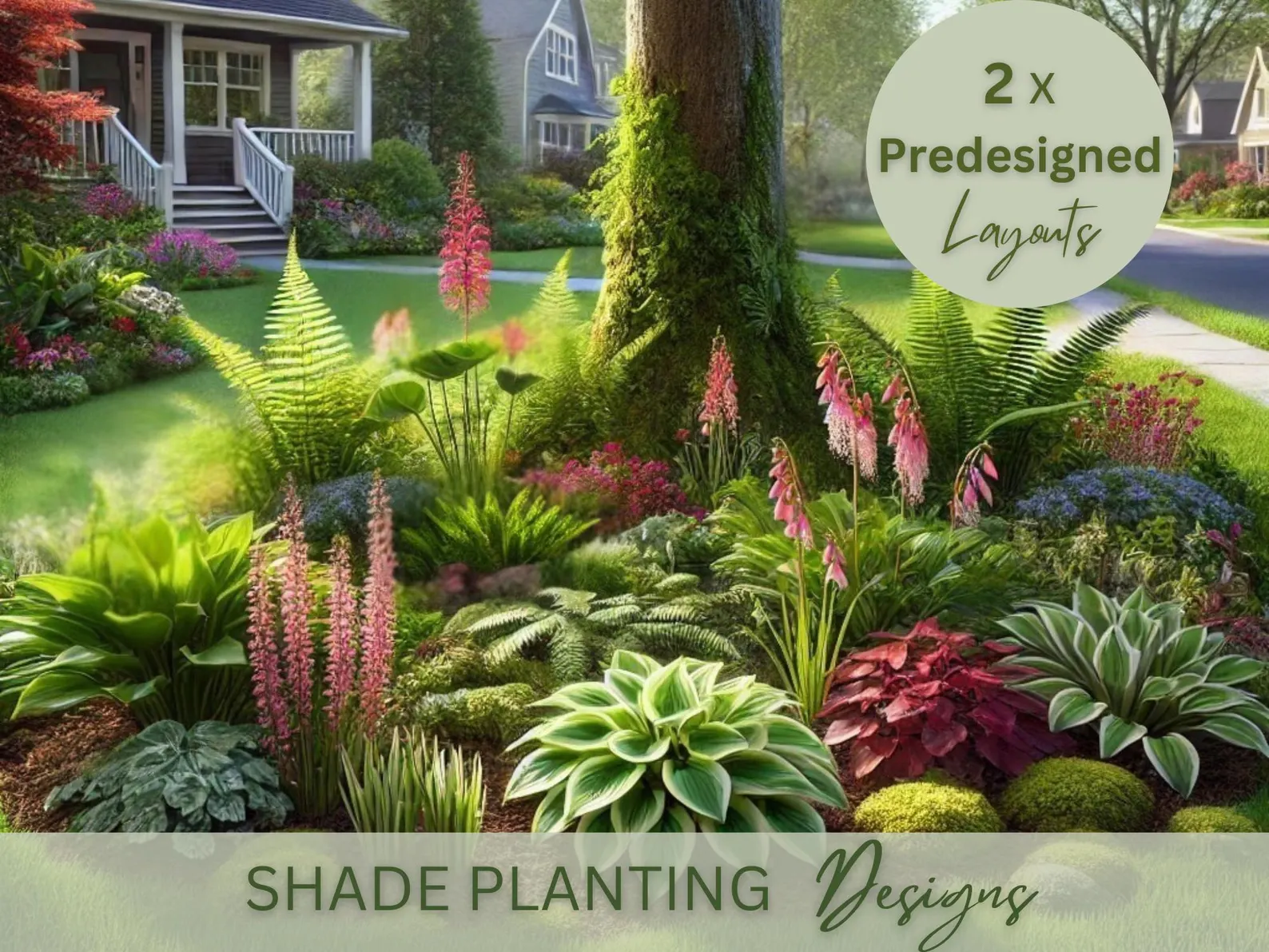 Shade Planting Flower Garden Landscape Design
